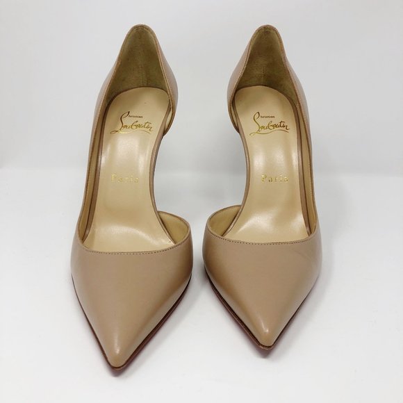 Christian Louboutin Iriza 100mm Half-d'Orsay Red Sole High-Heel Pumps - Picture 6 of 16